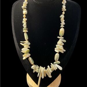 Shell, Mother of Pearl and Stone Necklace